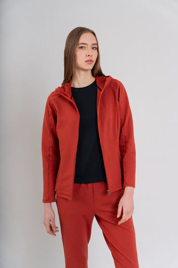 CASACA CON CAPUCHA | ROJO