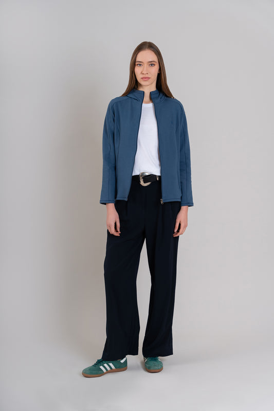 CASACA CON CAPUCHA | AZUL