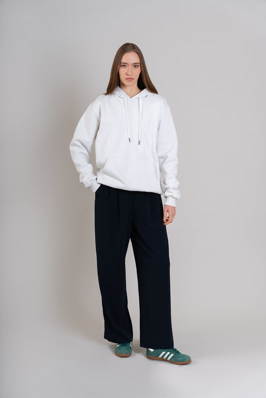 POLERA CON CAPUCHA | BLANCO