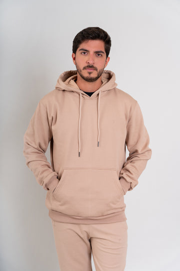 POLERA CON CAPUCHA | BEIGE