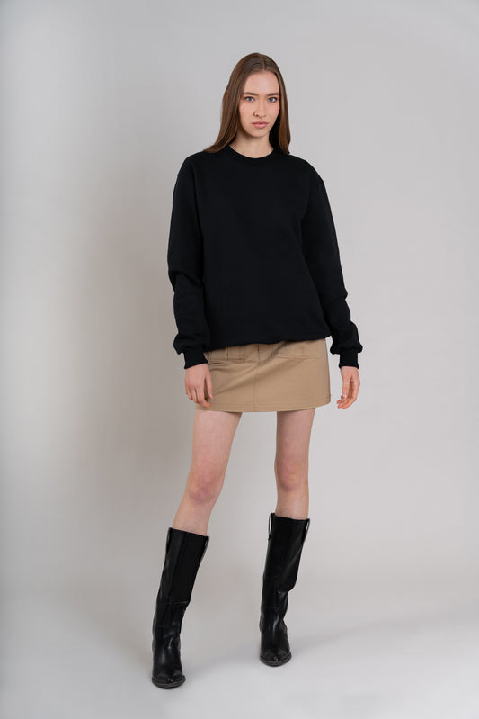 POLERA CUELLO REDONDO | NEGRO