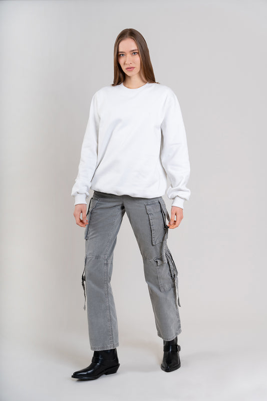 POLERA CUELLO REDONDO | BLANCO