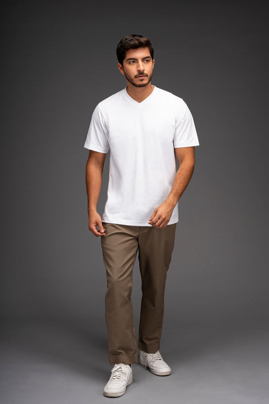 POLO MANGA CORTA AARON | BLANCO