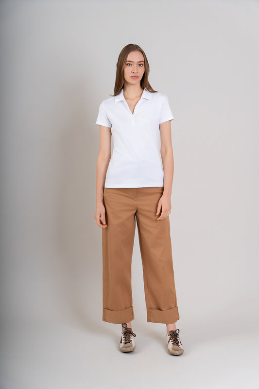 POLO CAMISERO  -  PIMA | BLANCO