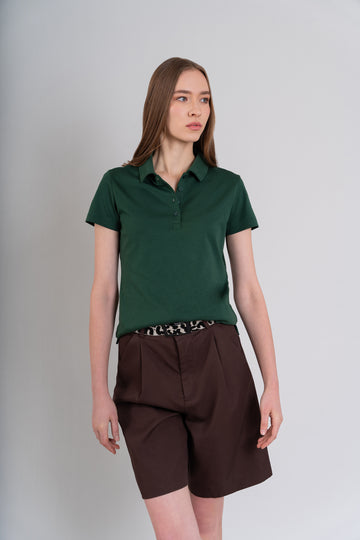 POLO CAMISERO  -  PIMA | VERDE