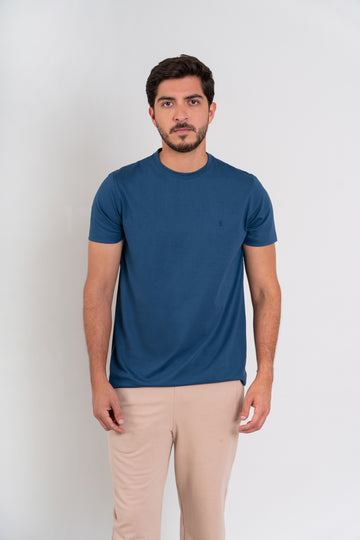 POLO CUELLO REDONDO - PIMA | AZUL