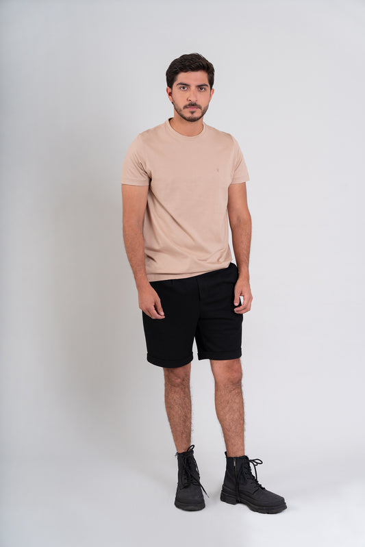 POLO CUELLO REDONDO - PIMA | BEIGE