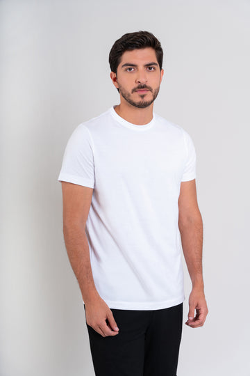 POLO CUELLO REDONDO - PIMA | BLANCO