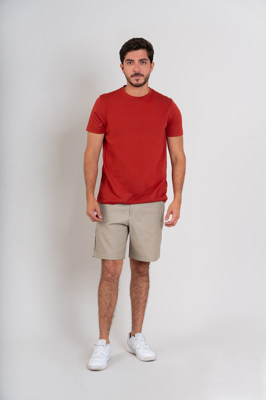 POLO CUELLO REDONDO - PIMA | ROJO