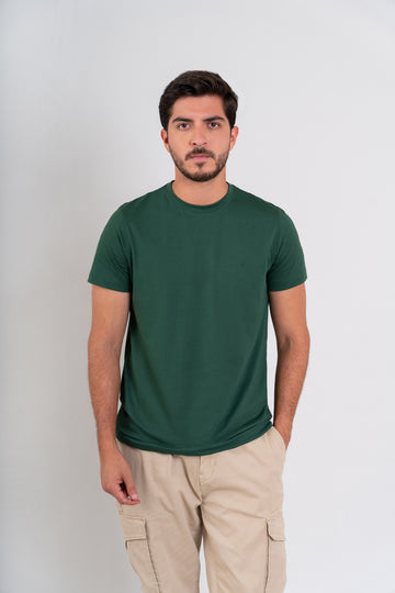 POLO CUELLO REDONDO - PIMA | VERDE