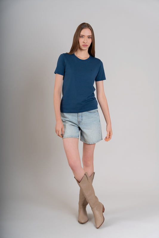 POLO CUELLO REDONDO MC - PIMA | AZUL