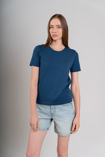 POLO CUELLO REDONDO MC - PIMA | AZUL