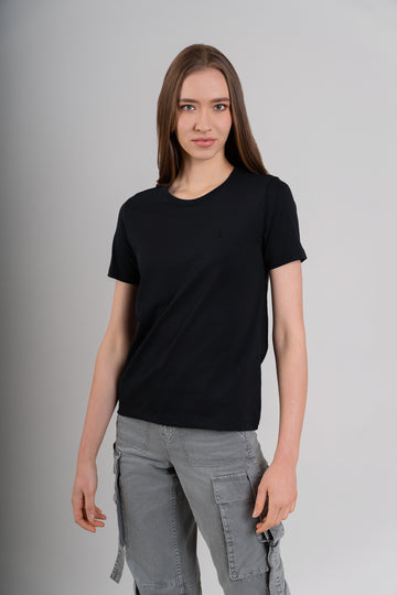 POLO CUELLO REDONDO MC - PIMA | NEGRO