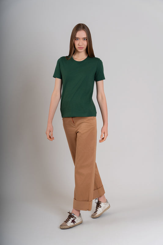 POLO CUELLO REDONDO MC - PIMA | VERDE