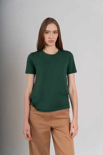 POLO CUELLO REDONDO MC - PIMA | VERDE