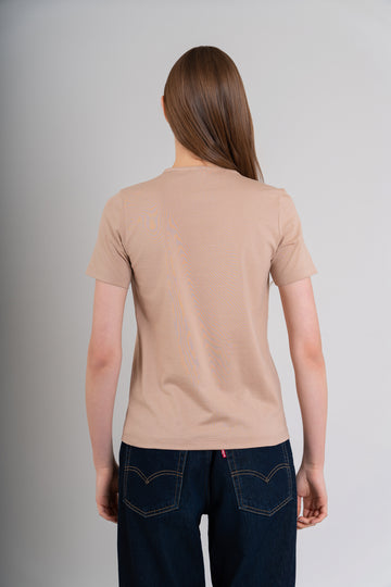 POLO MUJER CUELLO V MC -  PIMA | BEIGE