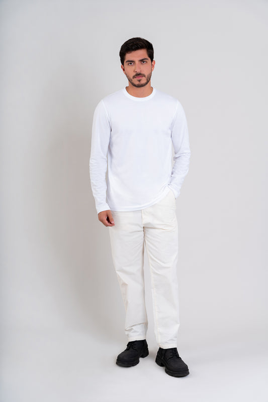 POLO CUELLO REDONDO - PIMA | BLANCO
