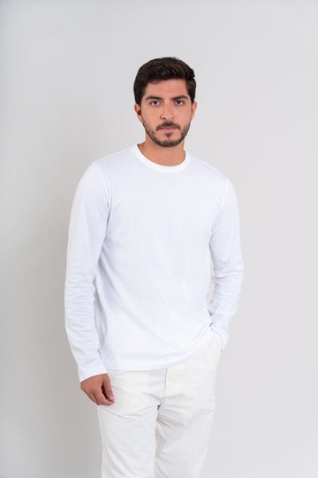 POLO CUELLO REDONDO - PIMA | BLANCO