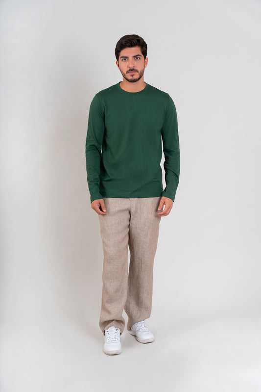 POLO CUELLO REDONDO - PIMA | VERDE