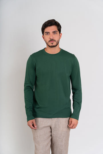 POLO CUELLO REDONDO - PIMA | VERDE