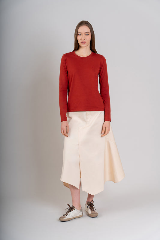 POLO CUELLO REDONDO ML - PIMA | ROJO