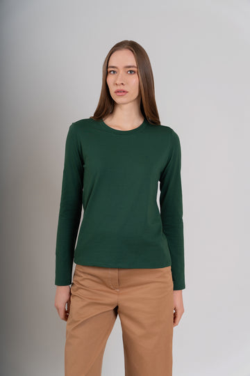 POLO CUELLO REDONDO ML - PIMA | VERDE