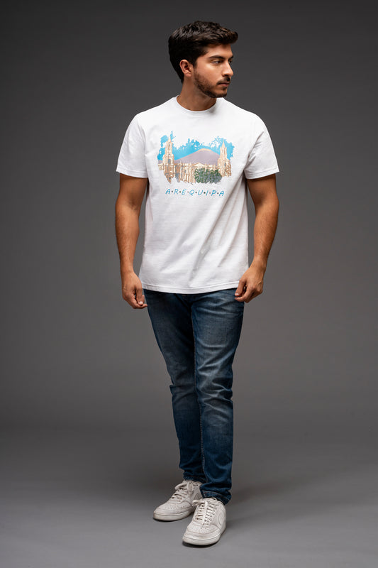 POLO MANGA CORTA CATEDRAL AQP | BLANCO