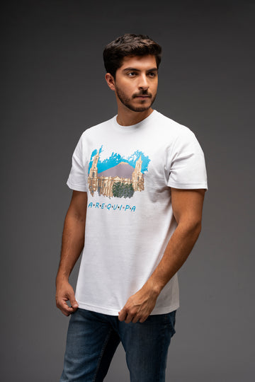 POLO MANGA CORTA CATEDRAL AQP | BLANCO