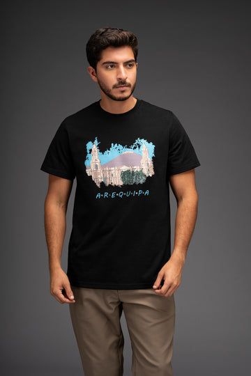 POLO MANGA CORTA CATEDRAL AQP | NEGRO