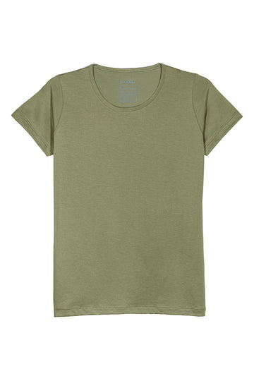 POLO BASICO DE ALGODÓN PIMA MANGA CORTA BASIC  - MUJER | VERDE