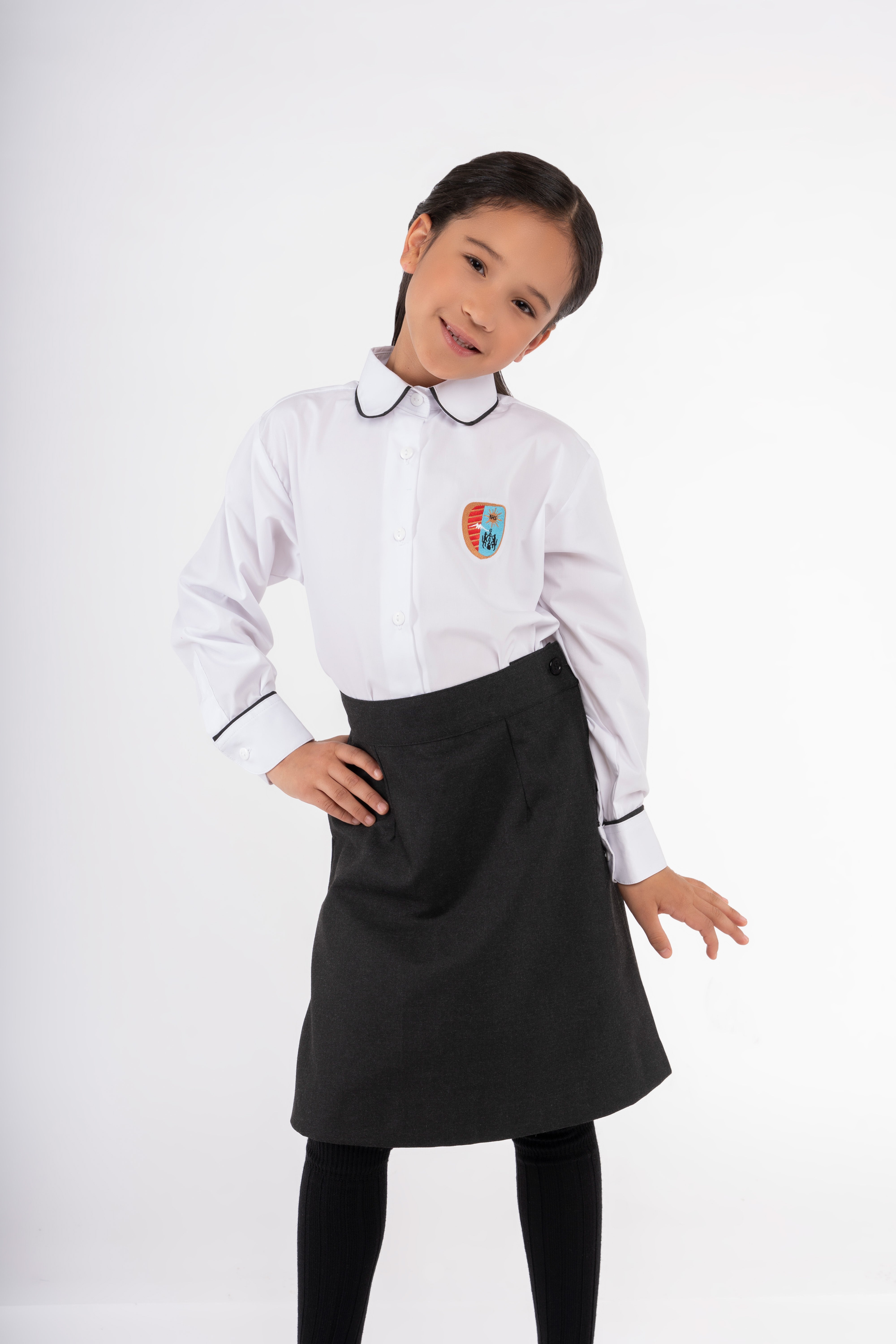 School Uniform Blusa Blanca Escolar Blusas Escolares Blusa De