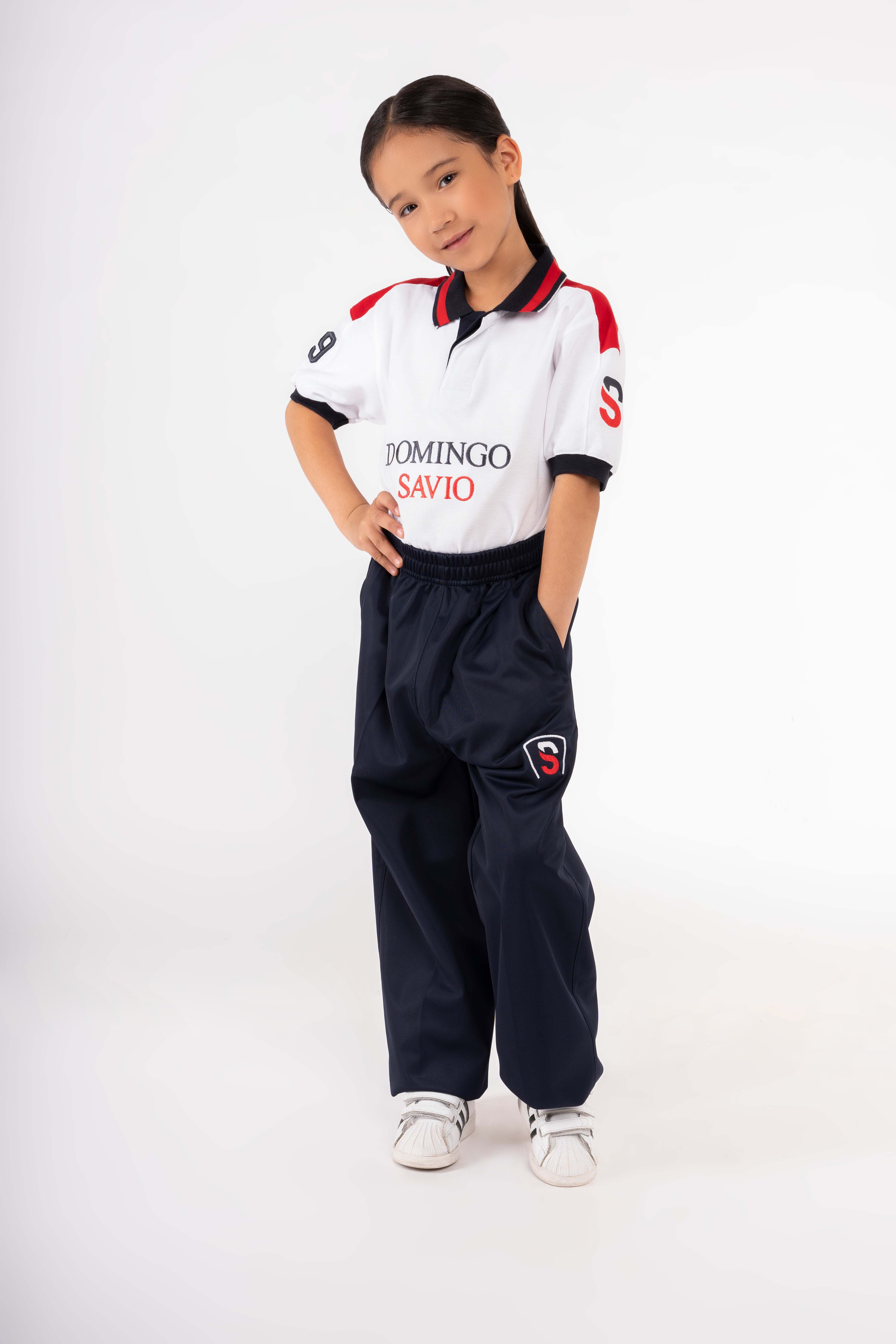 PANTALÓN BUZO COLEGIO DOMINGO SAVIO KIDS AZUL