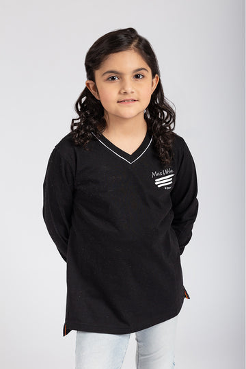 POLO MANGA LARGA COLEGIO MAX UHLE - KIDS | NEGRO