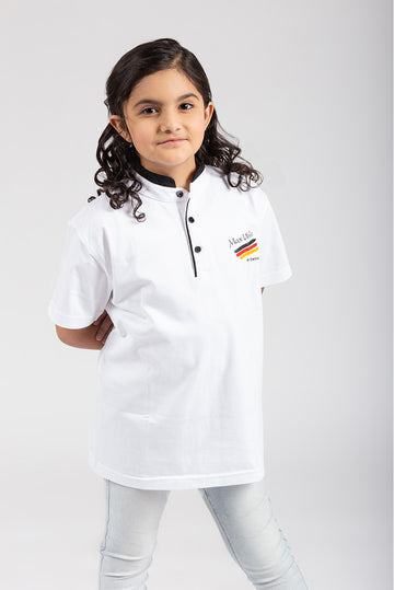 POLO MANGA CORTA COLEGIO MAX UHLE - KIDS | BLANCO