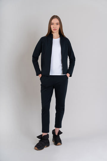 CASACA CON CAPUCHA | NEGRO
