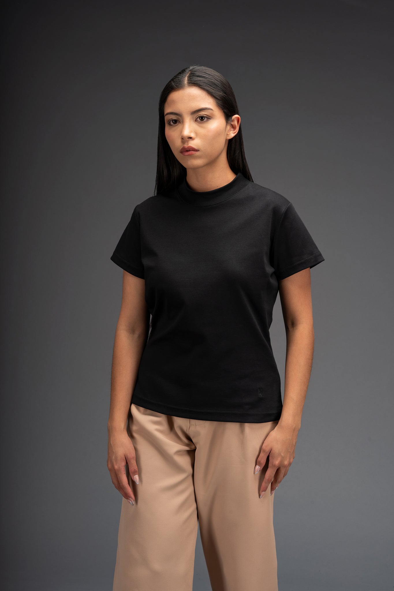 POLO MANGA CORTA BRISA | NEGRO