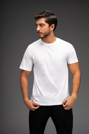 POLO BASICO DE ALGODÓN PIMA MANGA CORTA BASIC - HOMBRE | BLANCO