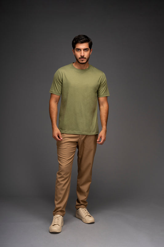 POLO BASICO DE ALGODÓN PIMA MANGA CORTA BASIC - HOMBRE | VERDE