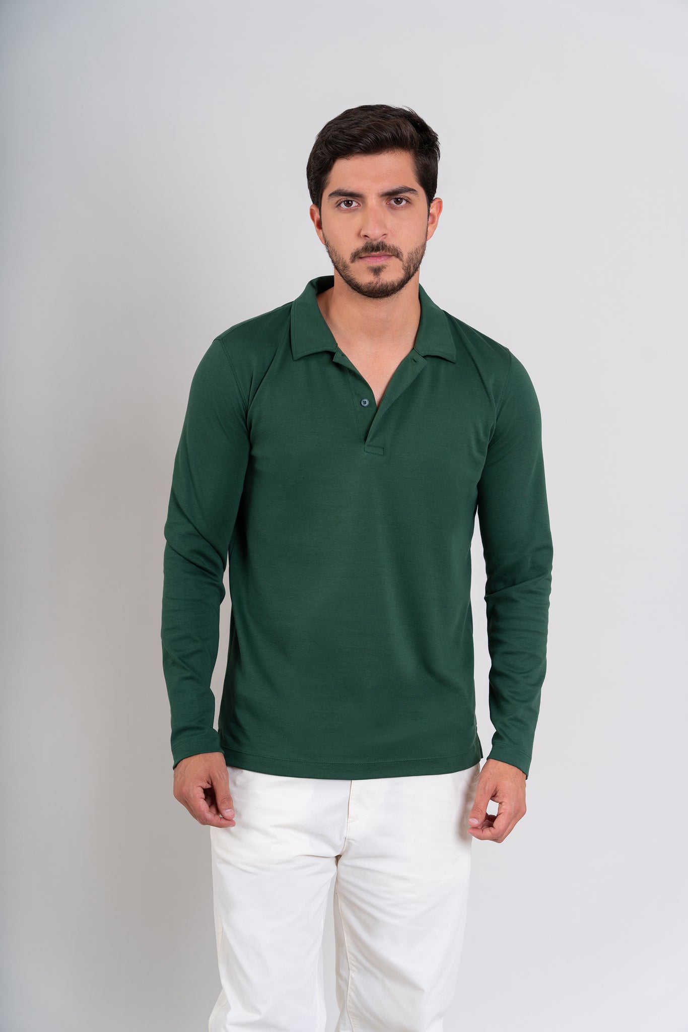 POLO CAMISERO  -  PIMA | VERDE