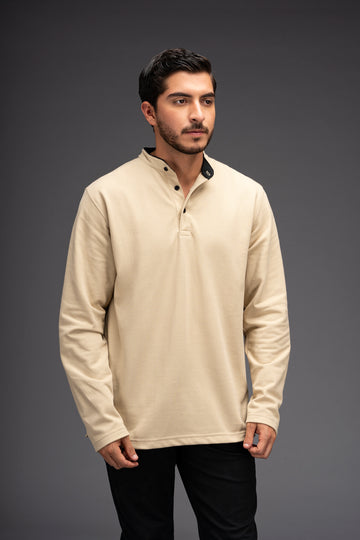 POLO MANGA LARGA BELHO | BEIGE