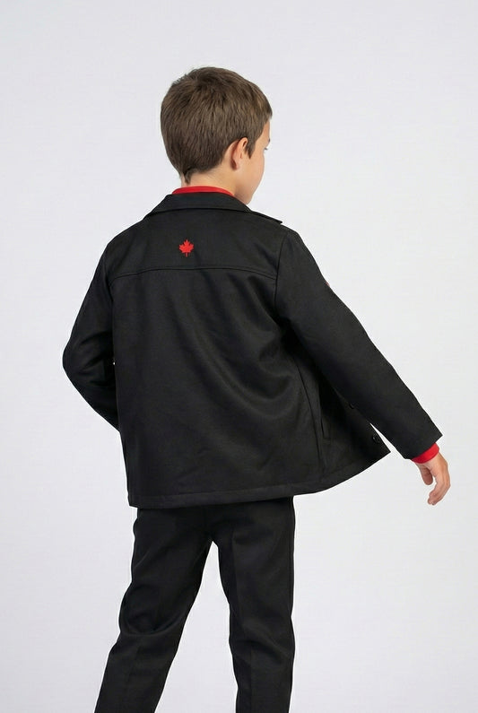 CASACA SOFTSHELL MAPLE BEAR - ELEMENTARY | NEGRO