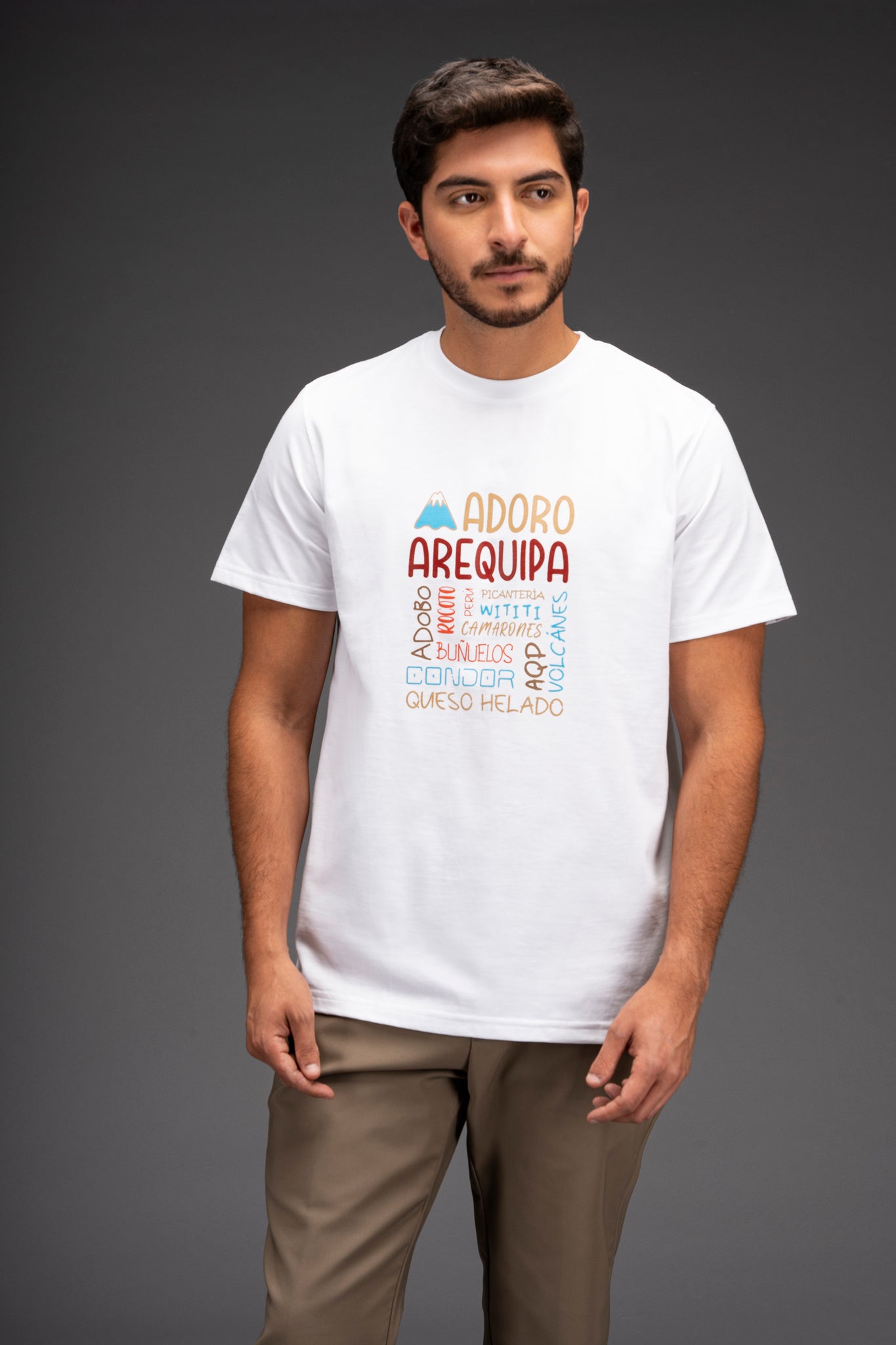 POLO MANGA CORTA ADORO AQP | BLANCO