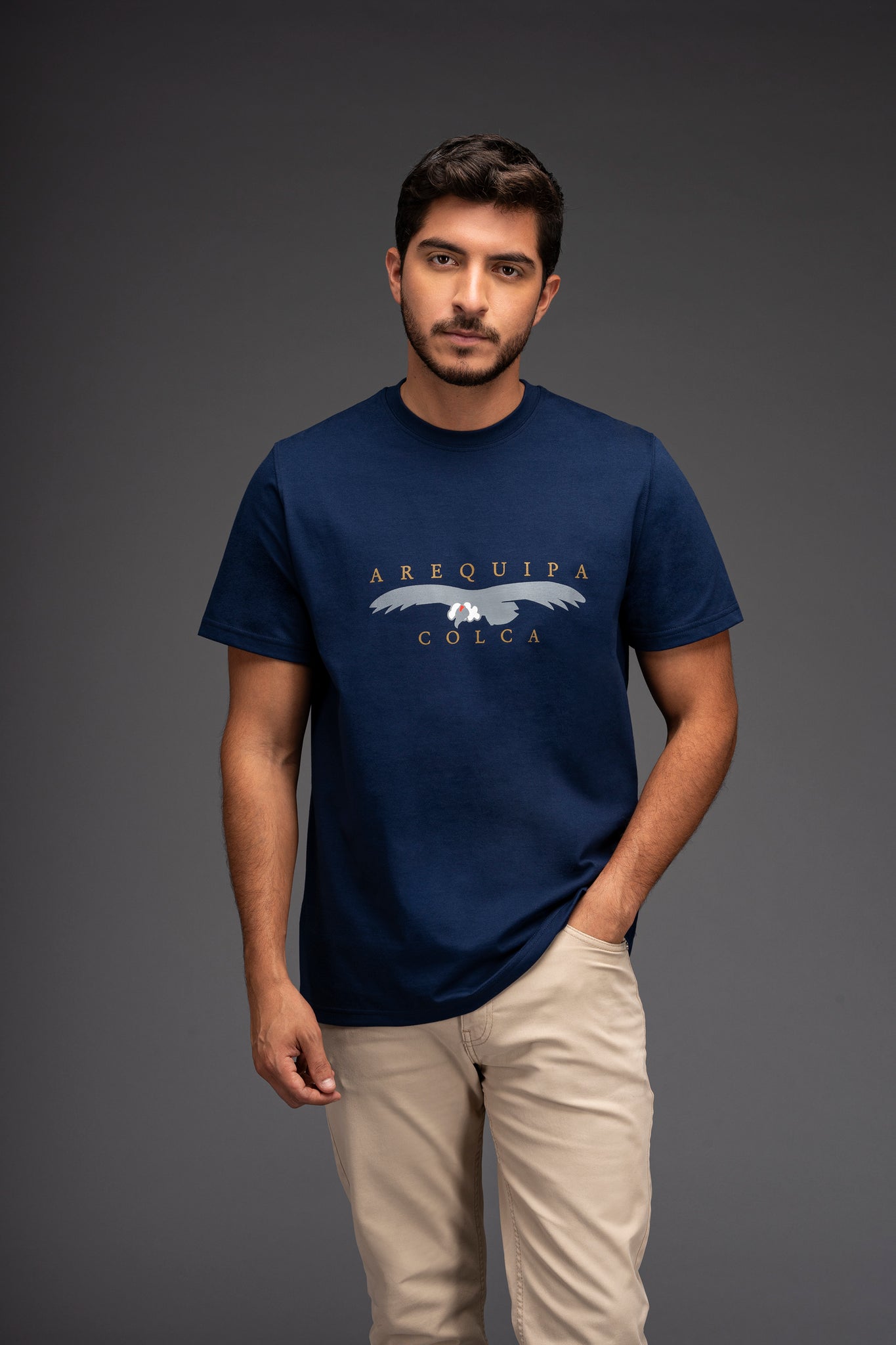 POLO MANGA CORTA AQP CONDOR | AZUL