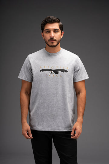 POLO MANGA CORTA AQP CONDOR | GRIS