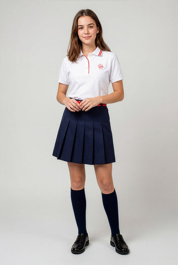 POLO CAMISERO MANGA CORTA SAGRADOS CORAZONES - TEENS | BLANCO