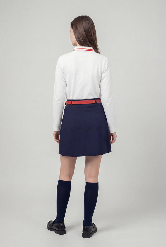 POLO CAMISERO MANGA LARGA SAGRADOS CORAZONES - TEENS | BLANCO