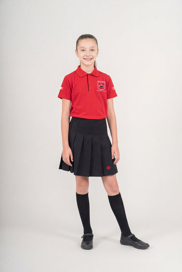 POLO PIQUE MANGA CORTA MAPLE BEAR - ELEMENTARY | ROJO