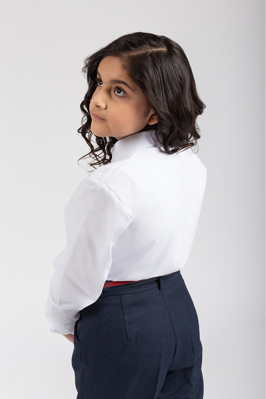 Blusa Blanca Escolar De Niña Manga Corta Oferta