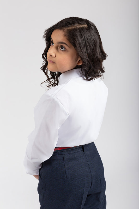 BLUSA MANGA LARGA COLEGIO PRESCOTT - KIDS | BLANCO