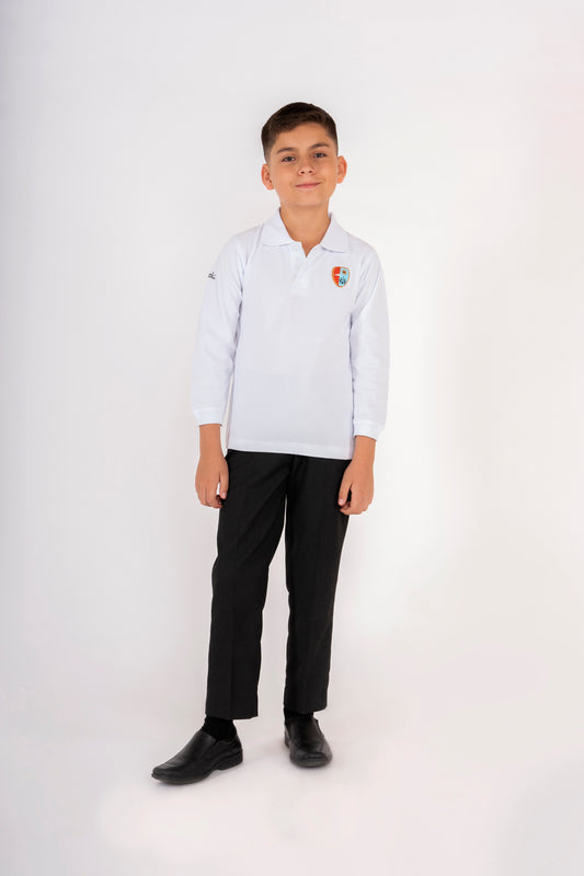 POLO MANGA LARGA COLEGIO SAN JOSÉ - KIDS | BLANCO